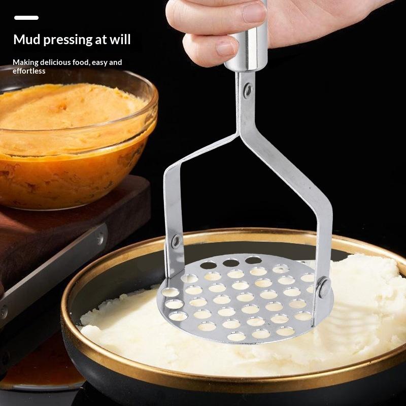 Baby Food Masher - Roestvrijstalen aardappelstamper Fruit Groentenknijper Duurzaam Gemakkelijk