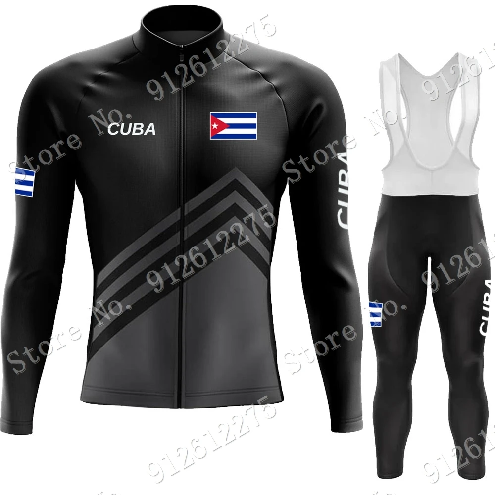Bib Long Sleeve - Cuba Wielertrui Set Fietskleding Pak Heren