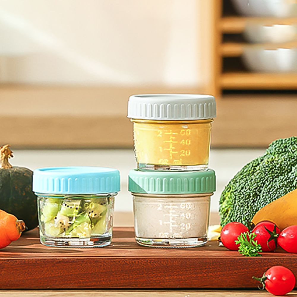 Baby Food Containers Glass - 6 stks Mason Jar Glazen Babyvoeding
