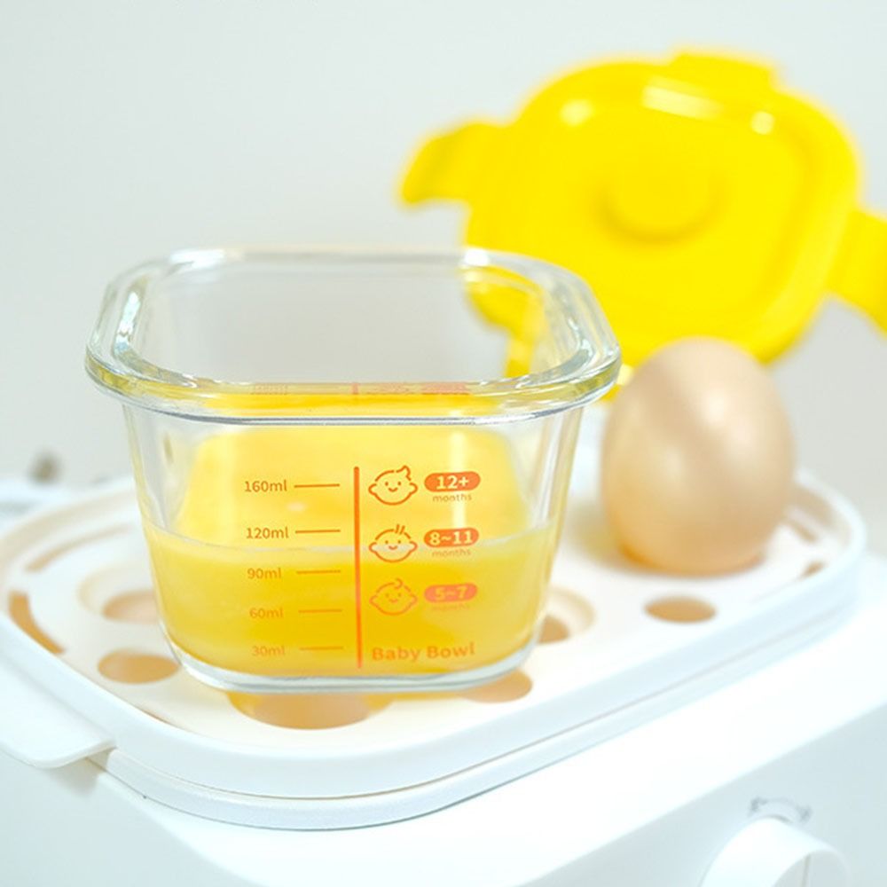 Baby Food Glass - Eenvoudige 170ml voedselbewaardoos, bevroren glazen babyvoedingbeker,