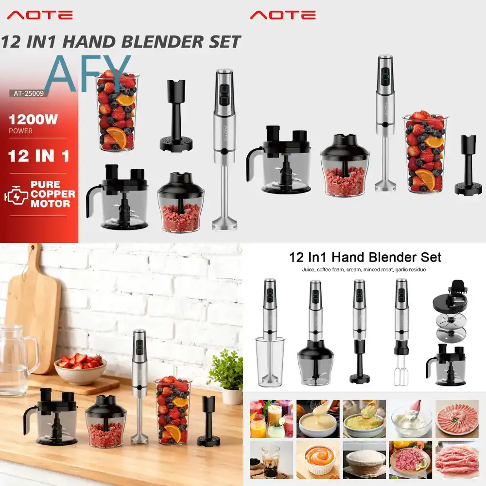 Baby Food Hand Blender - AOTE staafmixer voor EU-standaard, handmixer voor