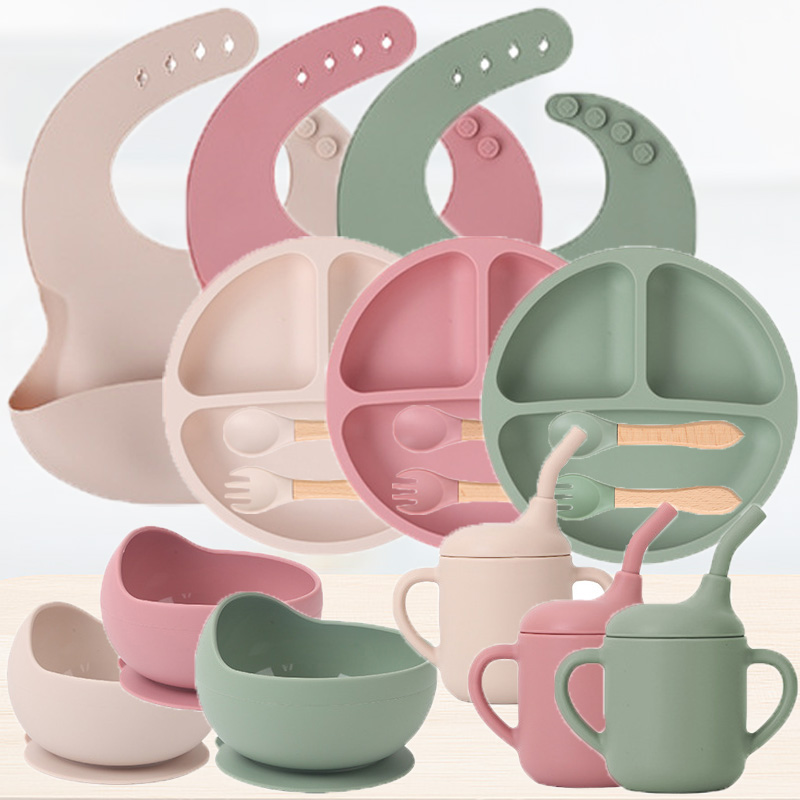Baby Food Equipment - Kinderen Siliconen Servies Set Baby Aanvullende
