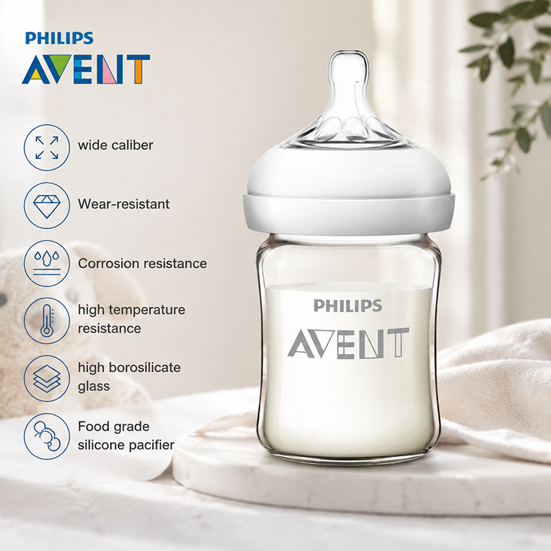Baby Food Containers Glass - Avent pasgeboren babyfles SCF678 125 ml/160