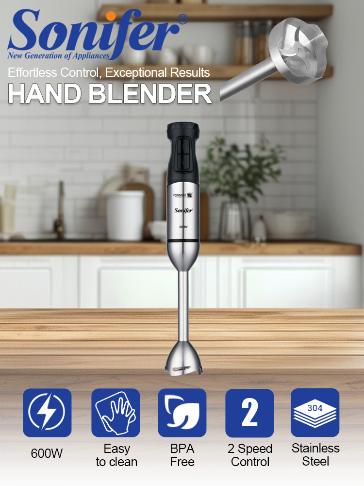 Baby Food Hand Blender - Handmixer Sonifer SF-8181 600W 15000RPM 2
