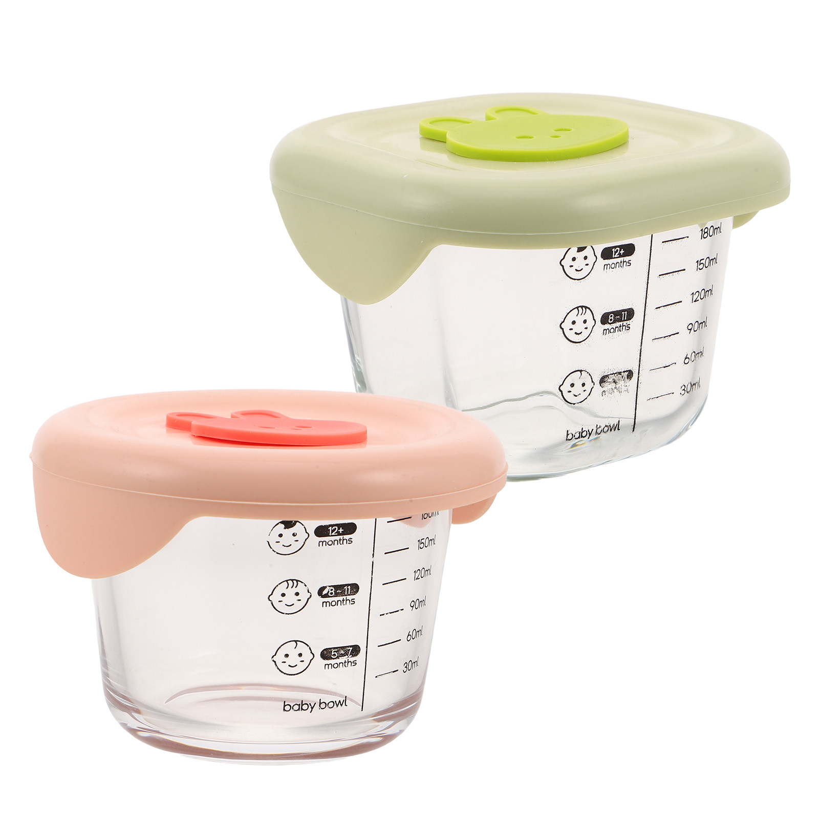 Baby Food Containers Glass - 2 stuks babyvoeding opslagcontainers glas 230ml