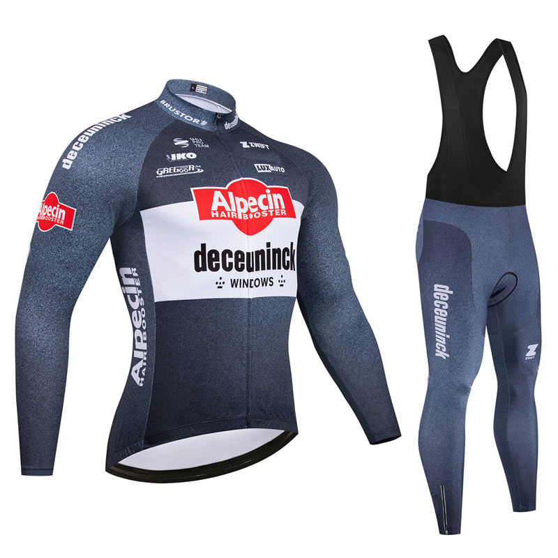 Bib Long Sleeve - Alpecin Team Heren Wielertrui Lange Mouw