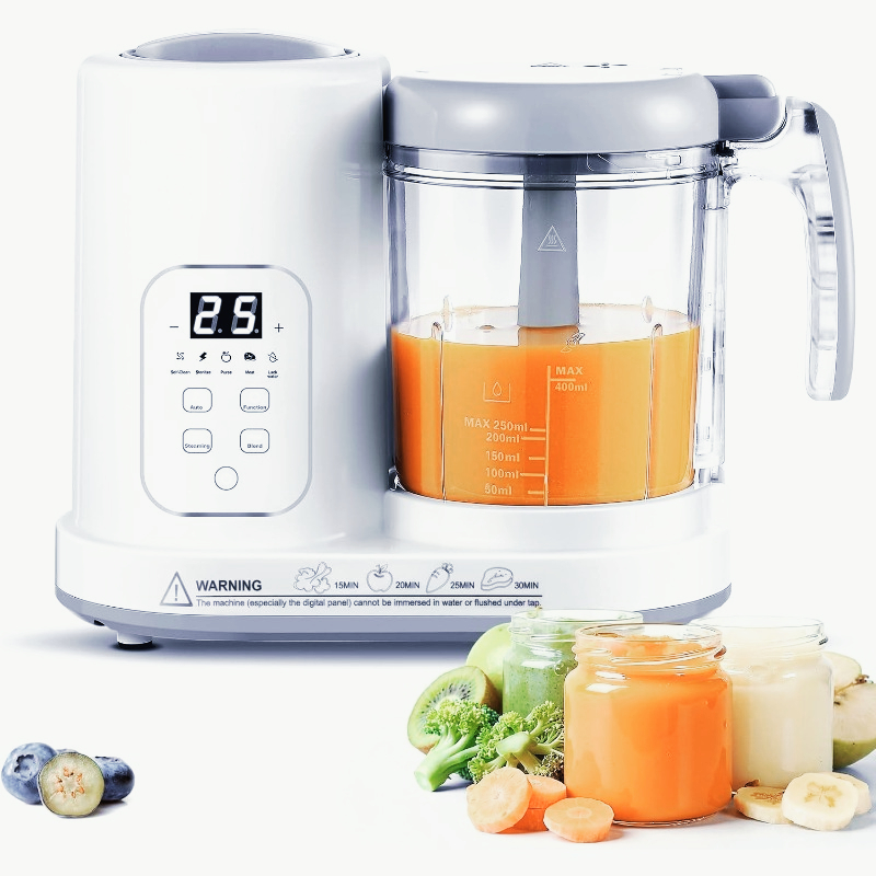 Baby Food Stew - Babyvoedselmaker Stoomkoker Blender 4-in-1 Automatische Stoom-,