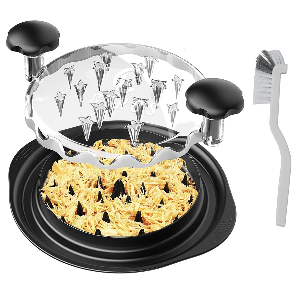 Baby Food Masher - 10 inch handmatige kipfiletversnipperaar met transparant