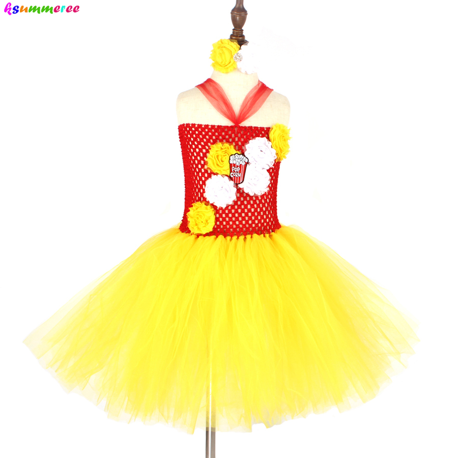 Baby Food Intake - Fancy Popcorn Girl Tutu Jurk Circus