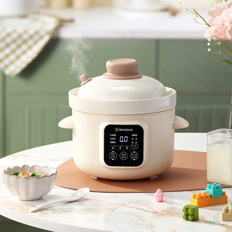 Baby Food Stew - Elektrische stoofpot, microdrukpan voor rijstolie en