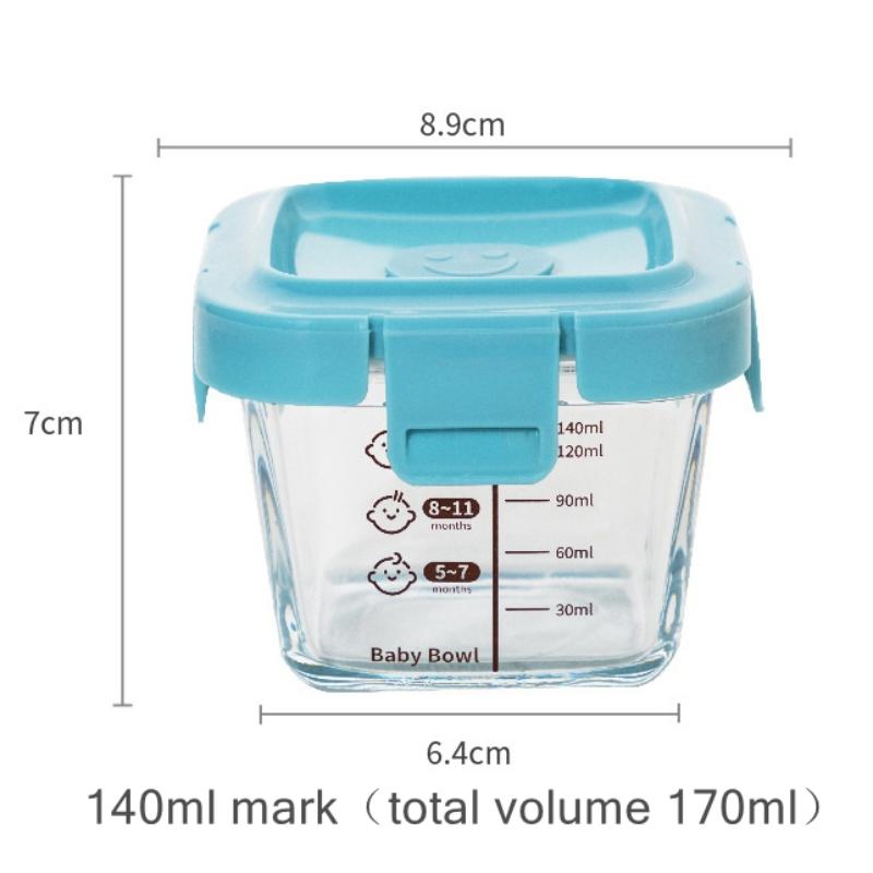Baby Food Containers Glass - En hittebestendige opbergdoos Spock 3-in-1 draagbare