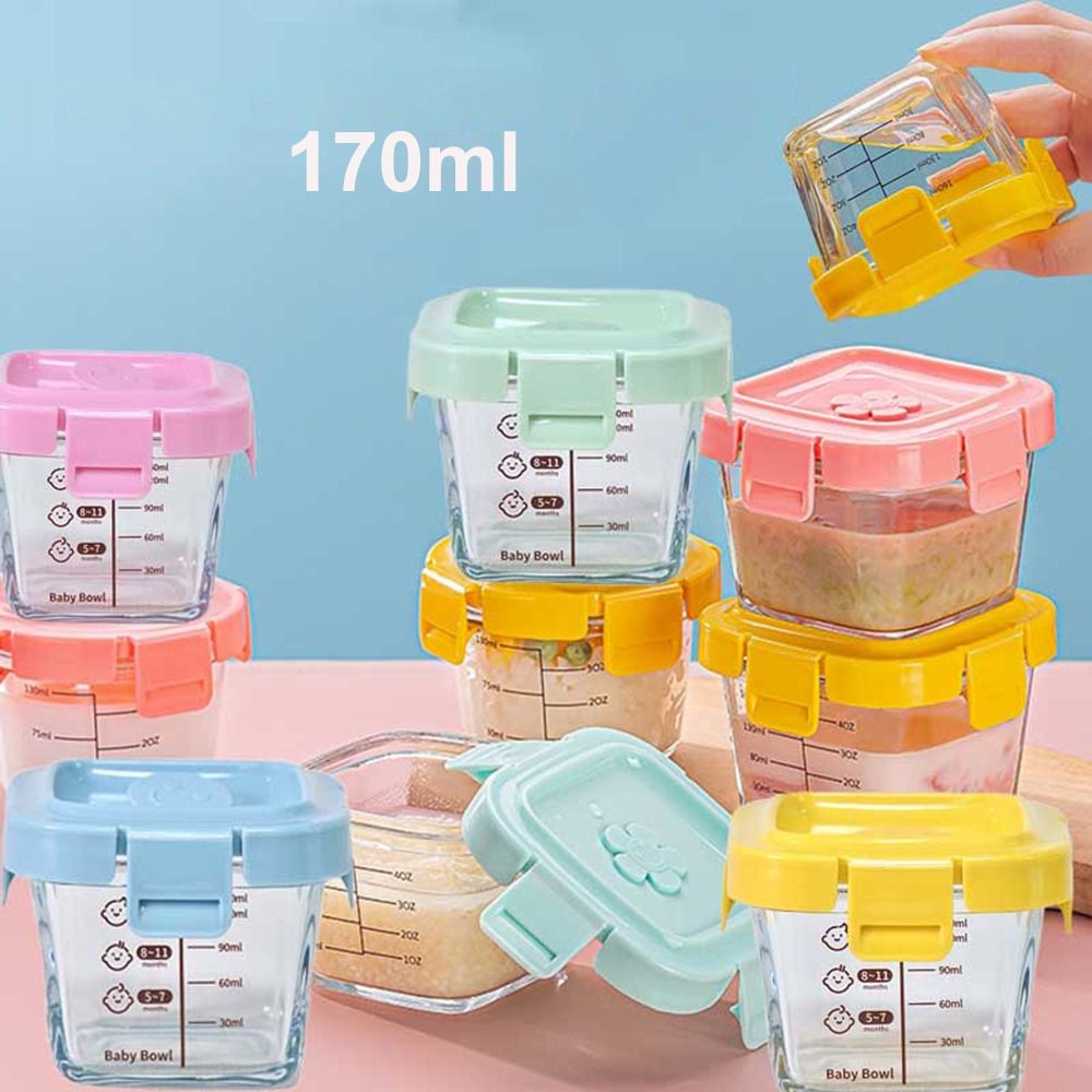 Baby Food Containers Glass - Mode 170 ml Voedsel Opbergdoos Glas