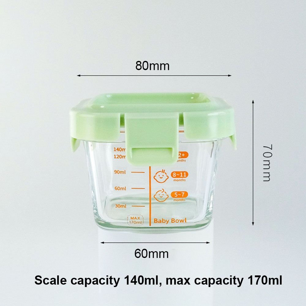 Nieuwe 170 ml voedsel opbergdo - Baby Food Containers Glass recensie en prijs