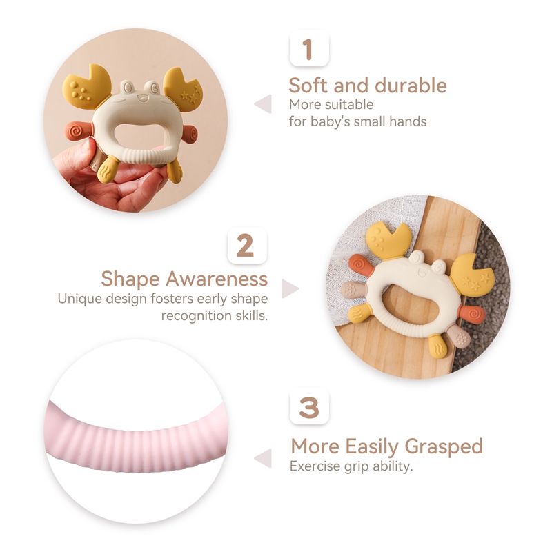 Speelgoedkrab van siliconen in - Baby Food Intake recensie en prijs