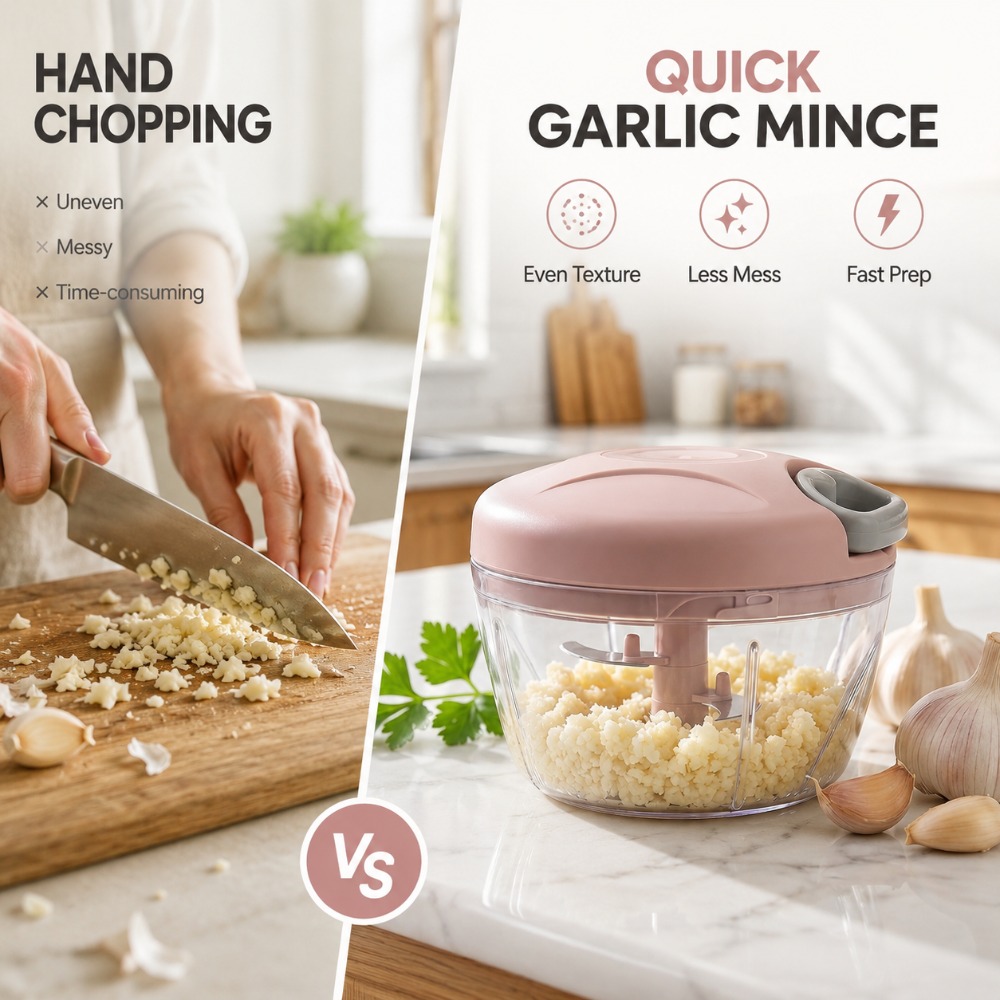 Handmatige trekkoord knoflookh - Baby Food Chopper recensie en prijs