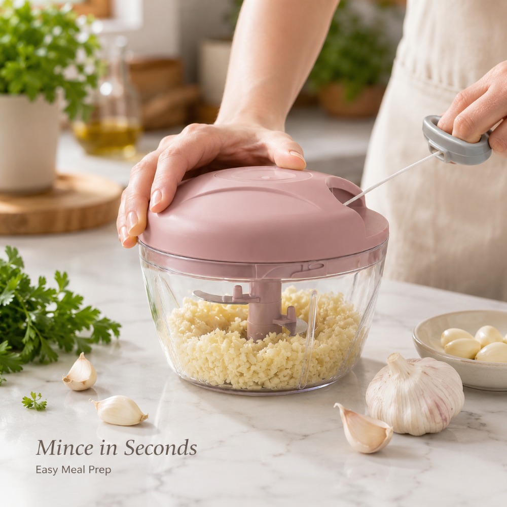 Handmatige trekkoord knoflookh - Baby Food Chopper recensie en prijs
